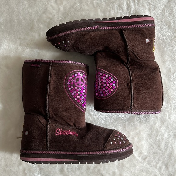 Sketchers Twinkle Toes Light Up Boots Size 1 - Picture 6 of 12